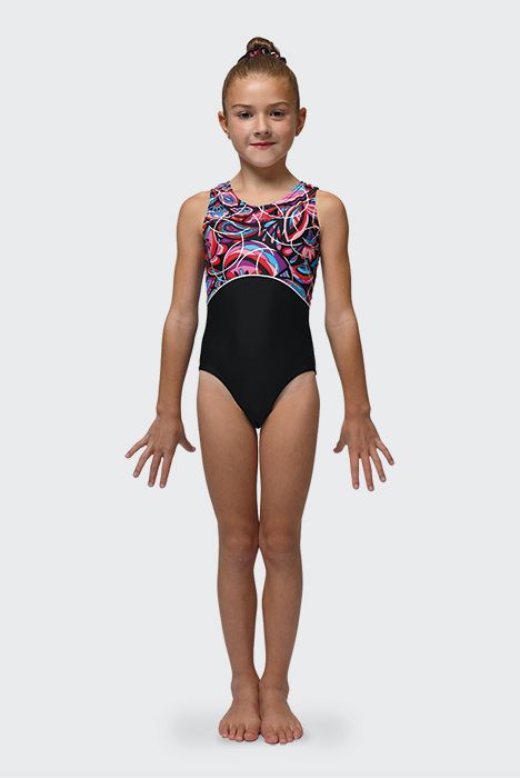 Printed gymnastics leotard (Mondor #027897)