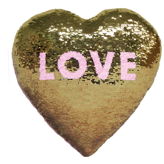 Mini Love Reversible Sequin Pillow