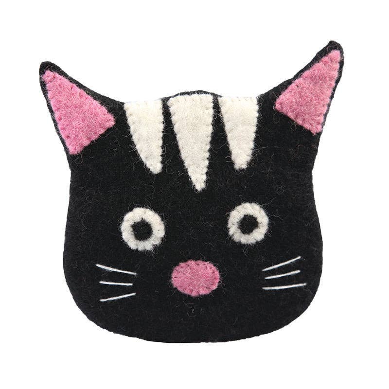 Black Cat face shape Coin Purses