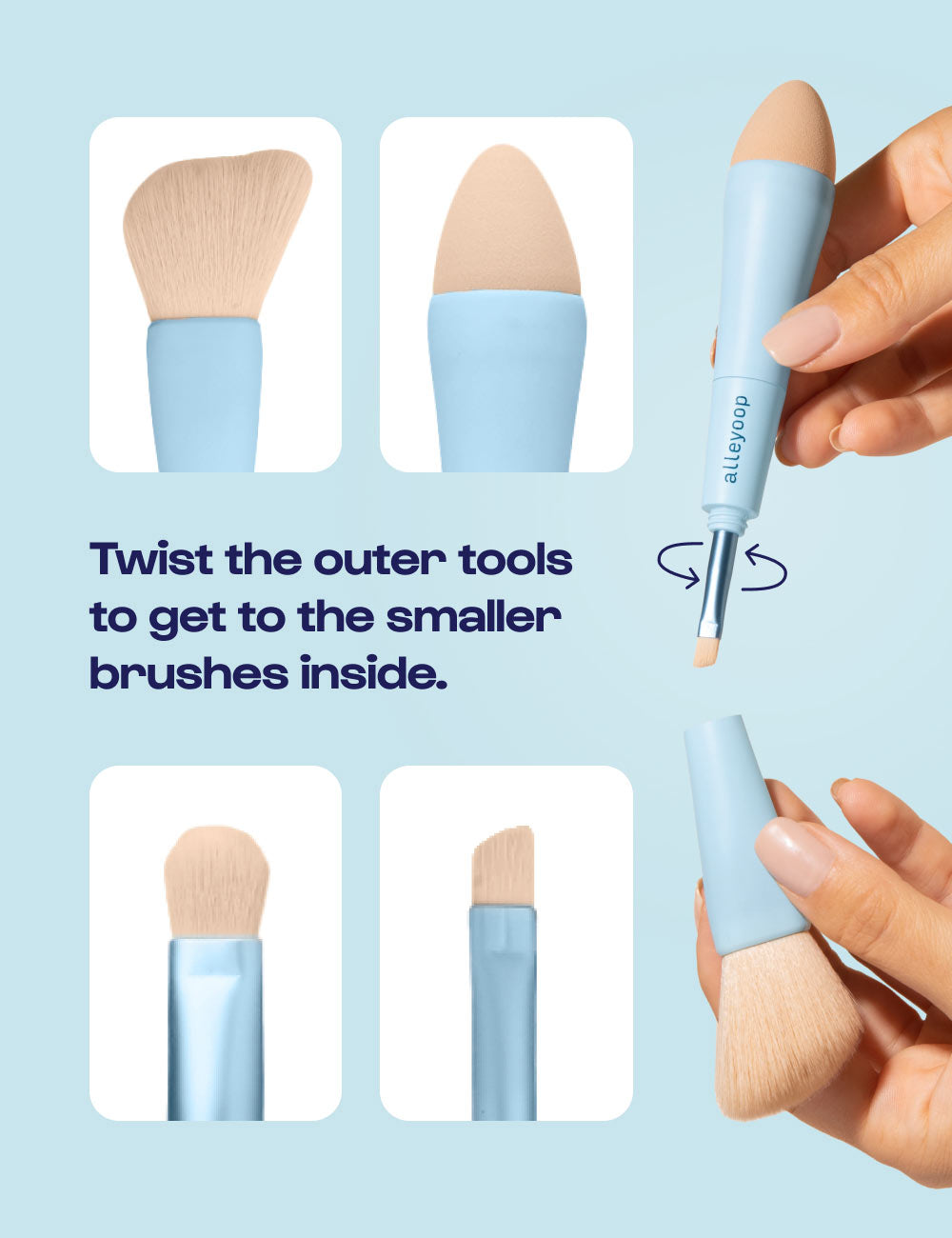 Multi-Tasker All In One Makeup Brush