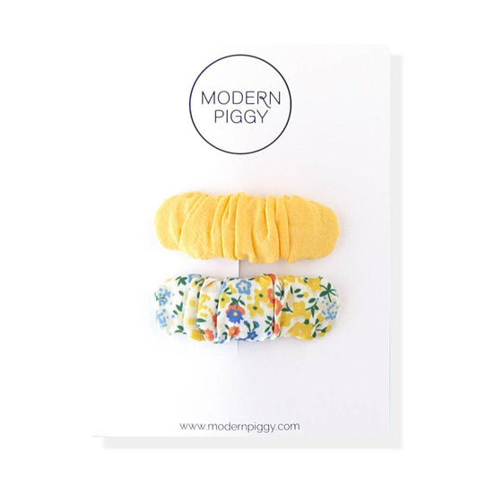 Lemon | Ruffle Snap Clip Set