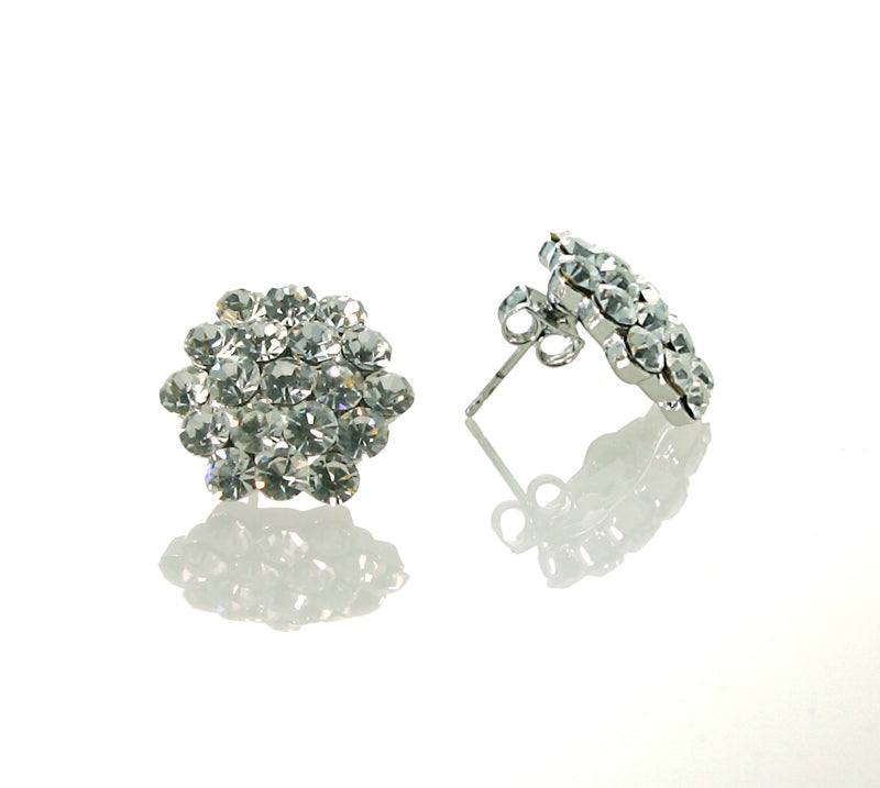 AZ0015 16mm Crystal Cluster Earrings (Pierced) – FH2 Competition Jewelry Collection TM