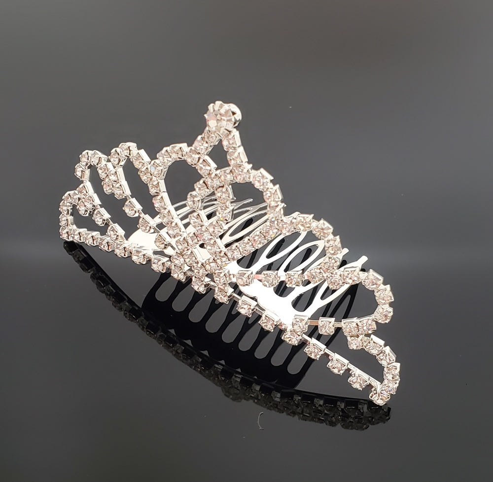 Romantic Heart Rhinestone Tiara (FH2 TR0310)