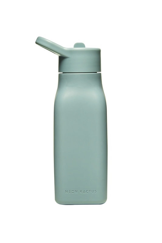 Neon Kactus Kids Silicone Bottles 340ml - Happy Camper