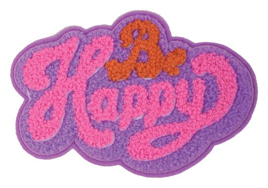 BE HAPPY STICKER PATCH
