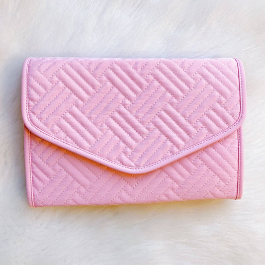 Lisa Quilted Jewelry Organizer: Pink