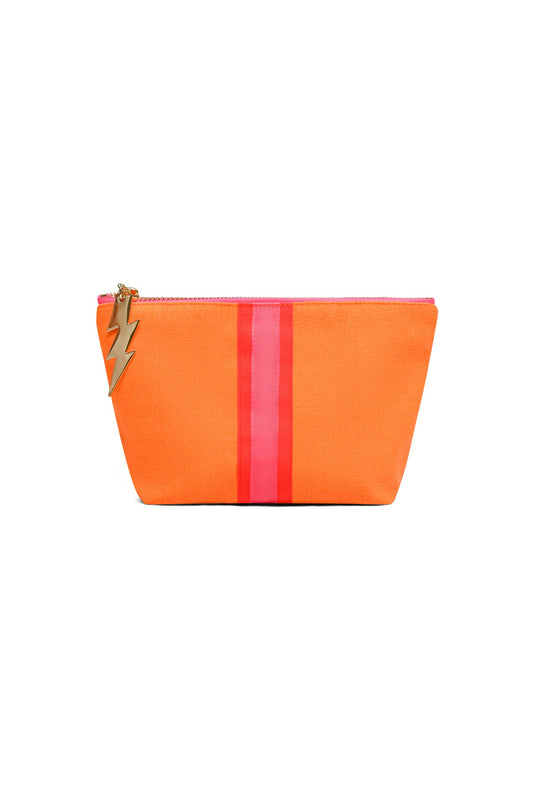 Small Orange Makeup Bag