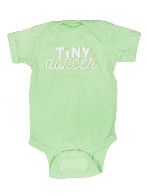Tiny Dancer 6 Month Onesie, Green