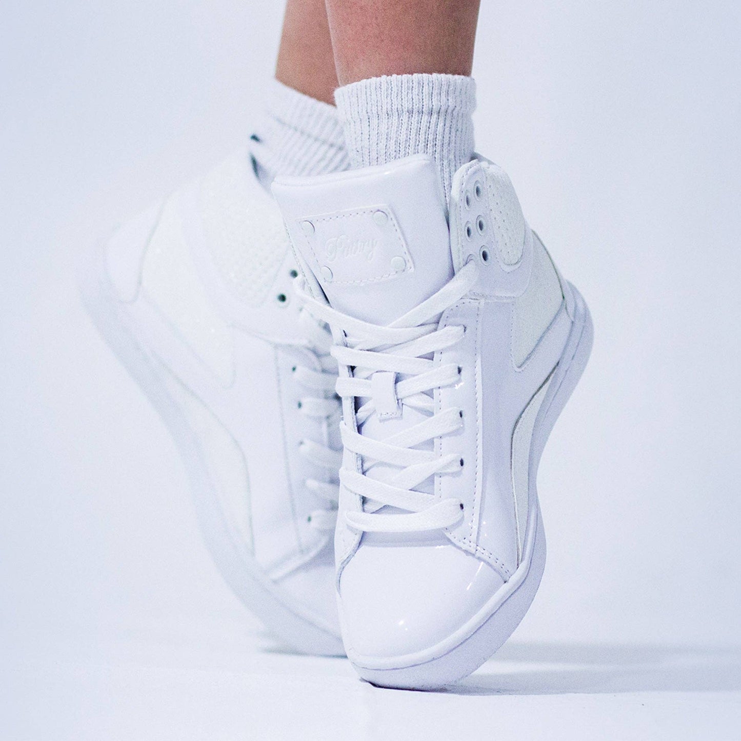 Pastry Pop Tart Glitter Youth Sneaker in White