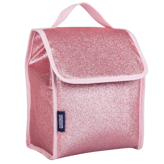 Pink Glitter Lunch Bag