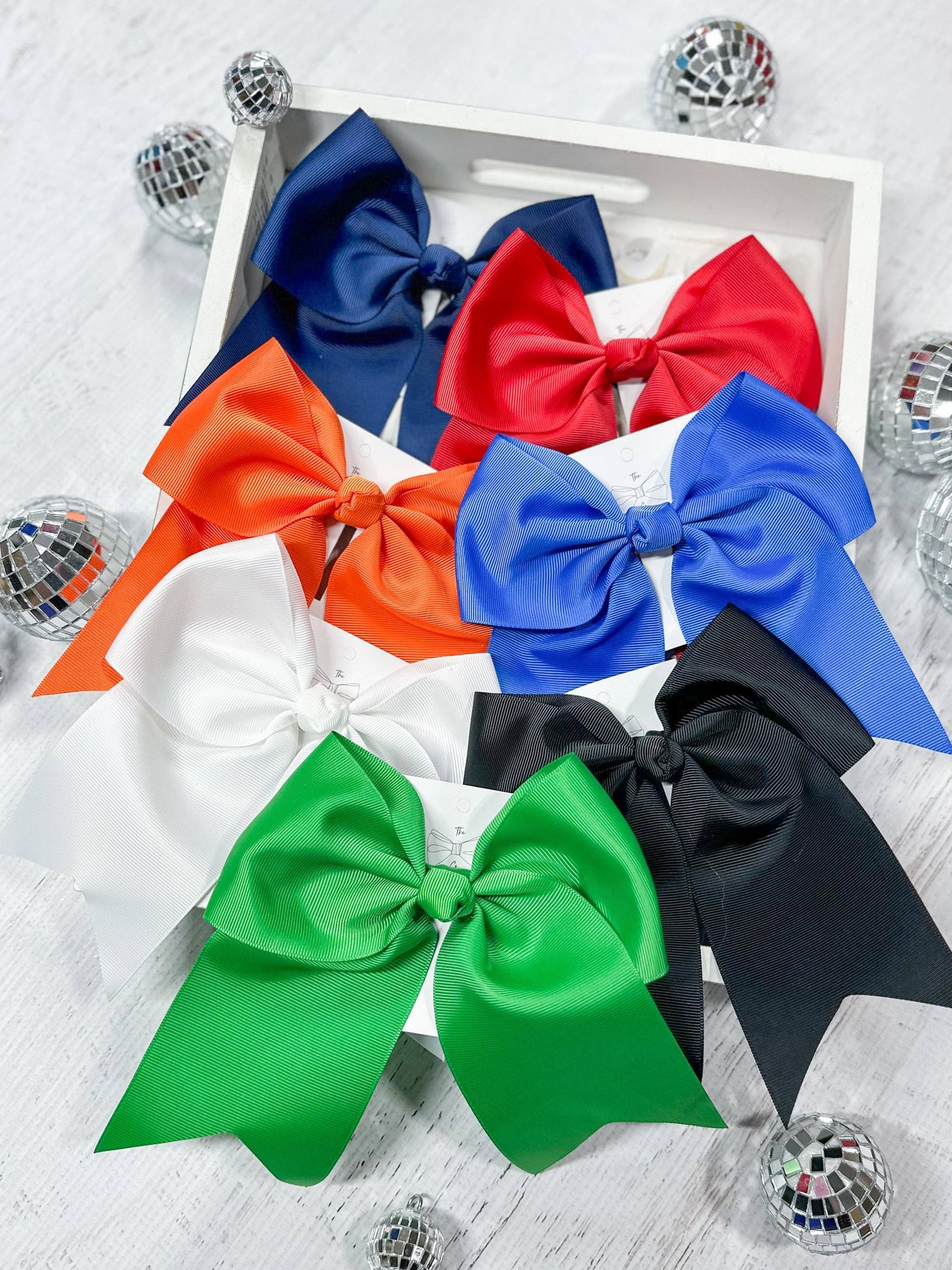 7" Cheer Bow on Pony-O (The Hair Bow Company)