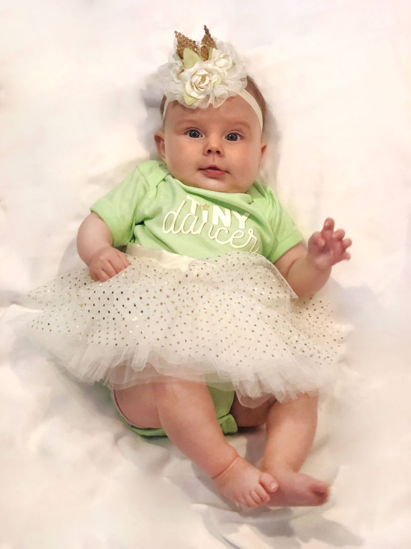 Tiny Dancer 6 Month Onesie, Green
