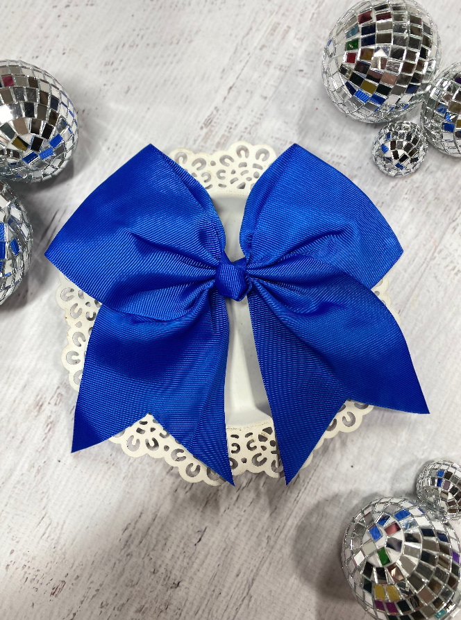 7" Cheer Bow on Pony-O (The Hair Bow Company)