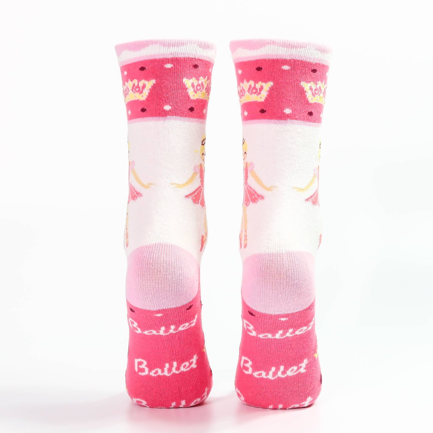 Sugar Plum Fairy Ballerina I love Ballet Pink Socks