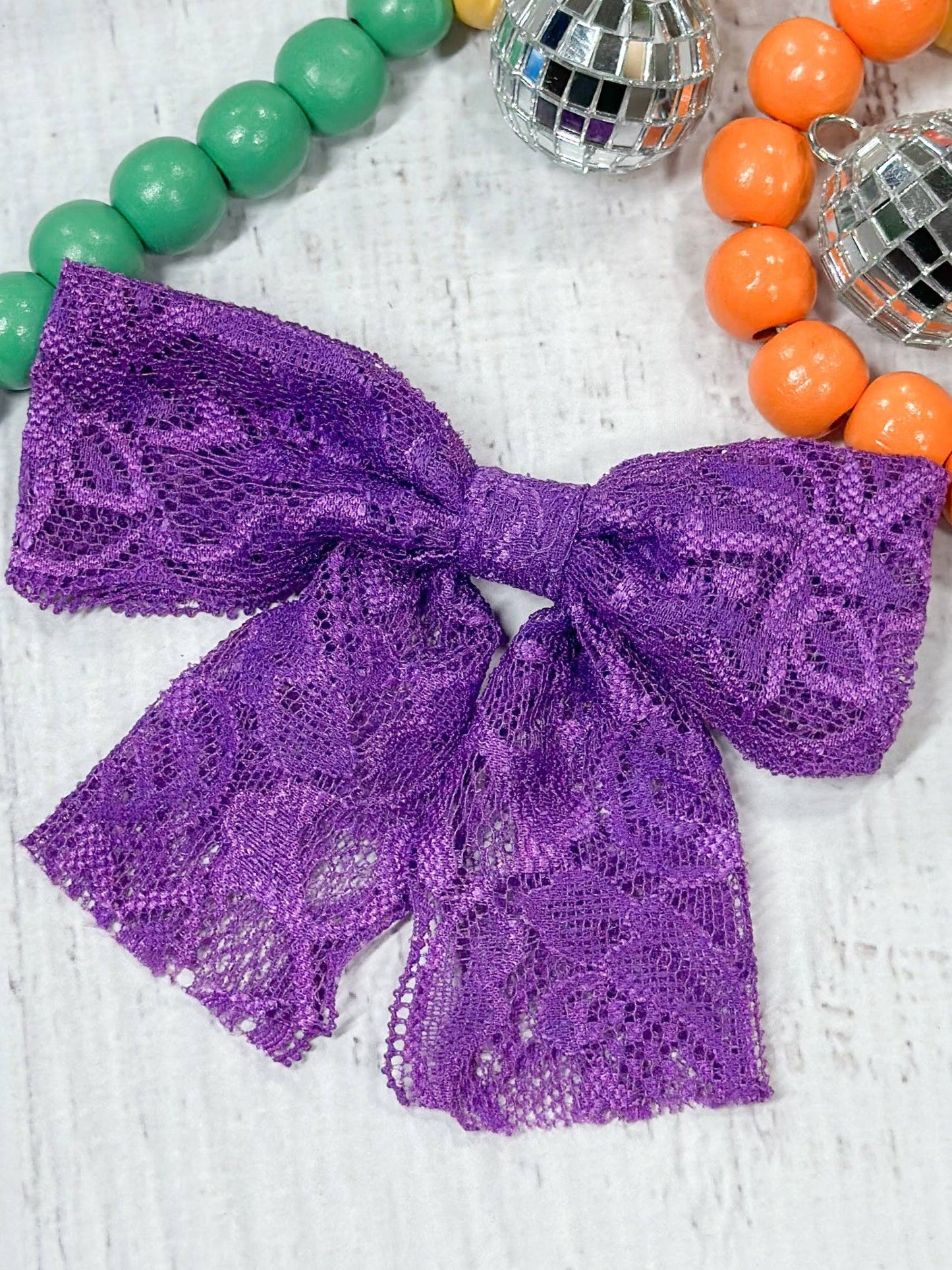 4" Lace Hair Bow (The Hair Bow Company)