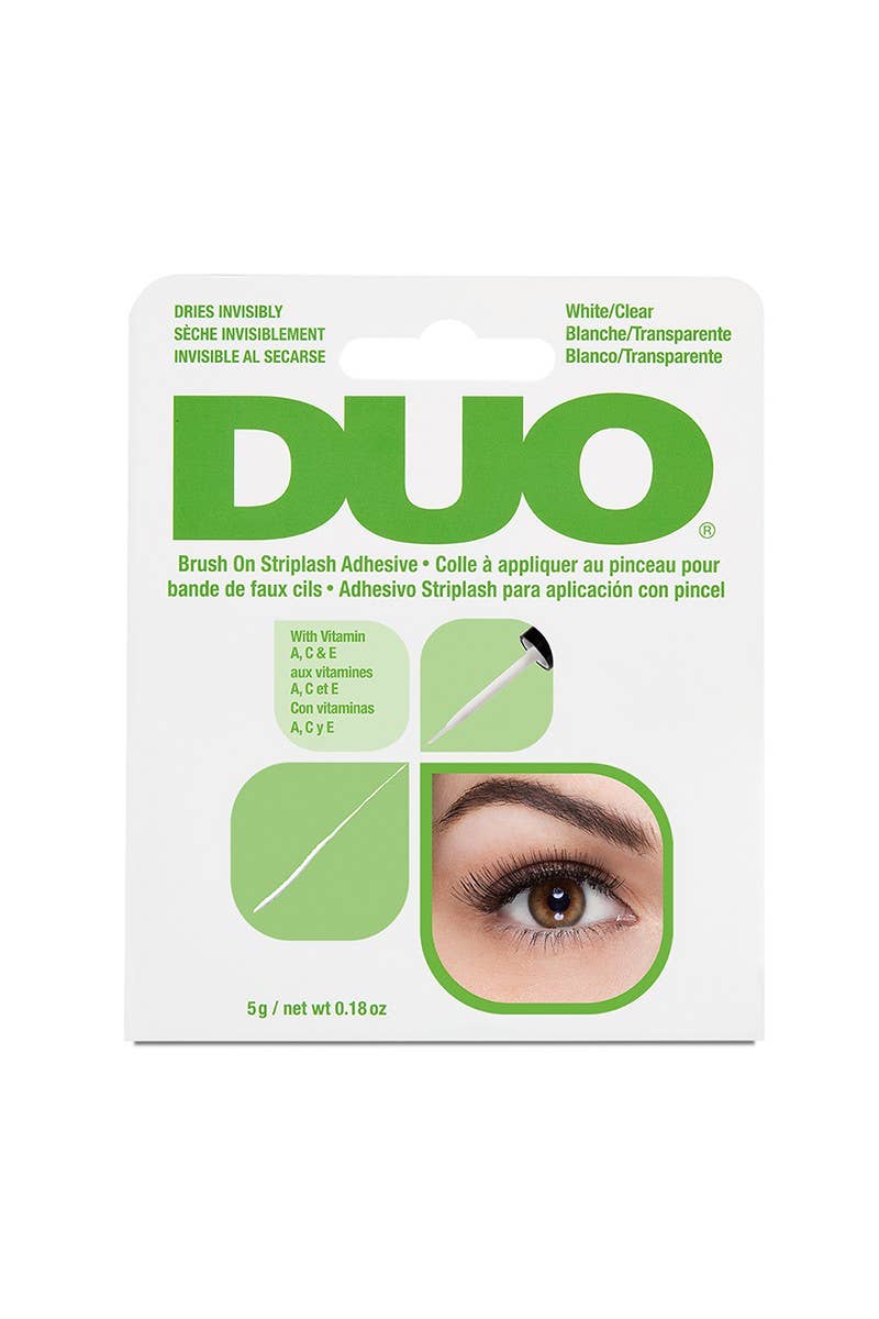 DUO 56812 Brush On Striplash Adhesive White/Clear- 6