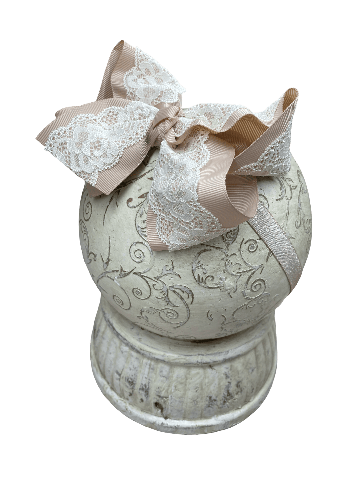 4.5" Chantilly Lace Two-Tone Hair Bow | Clip or Headband