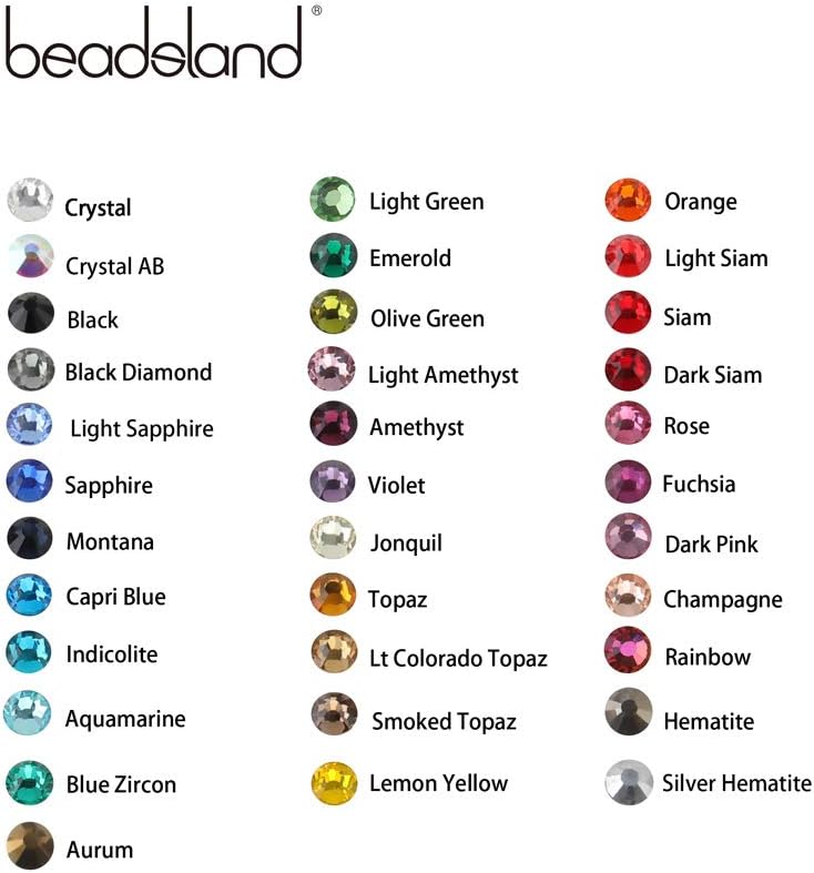 Beadsland Hotfix Rhinestones, sold by the gross (144 pieces)