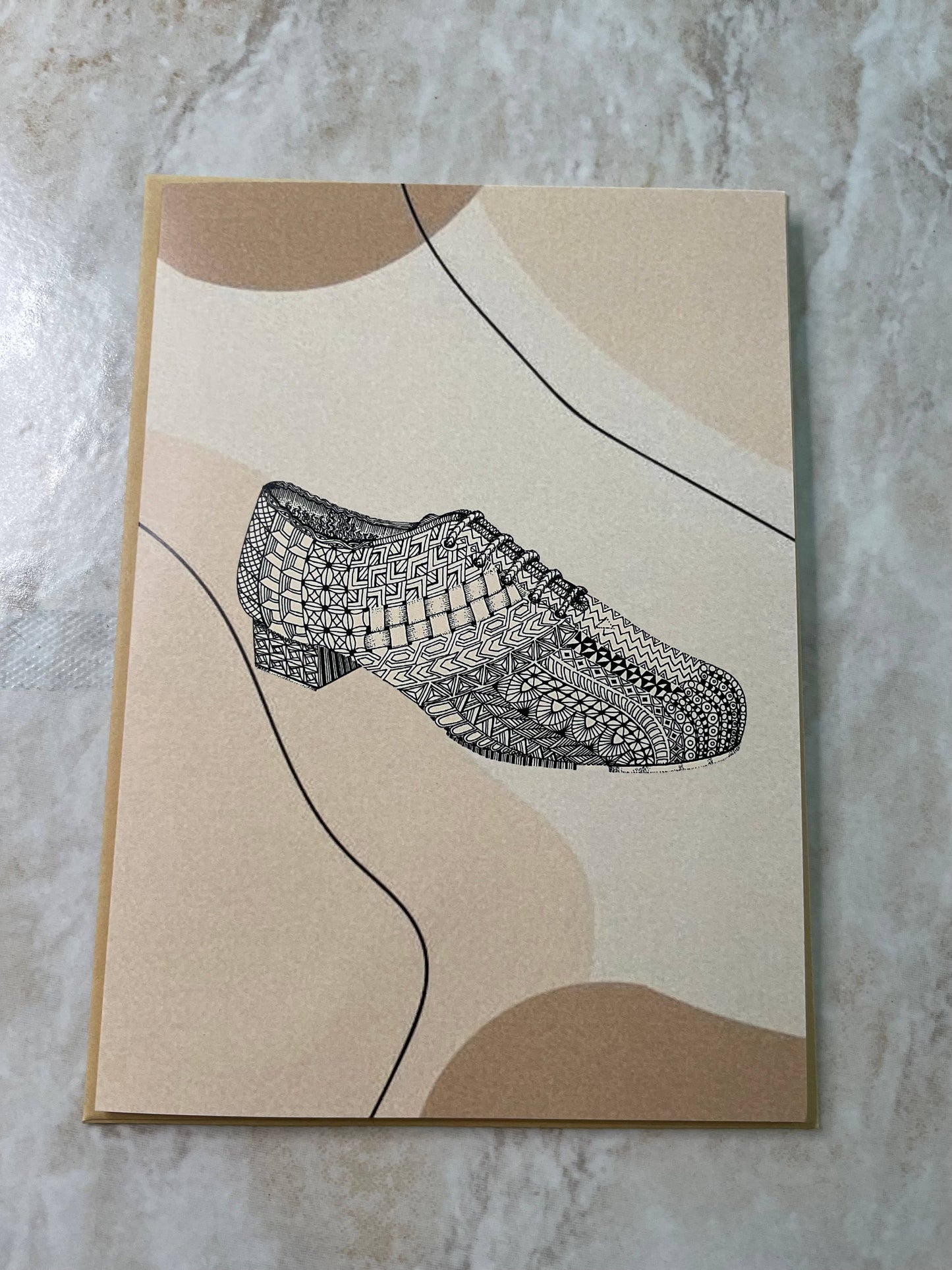 Denali & Co. Dance Shoes Greeting Cards: Sneaker Neutrals