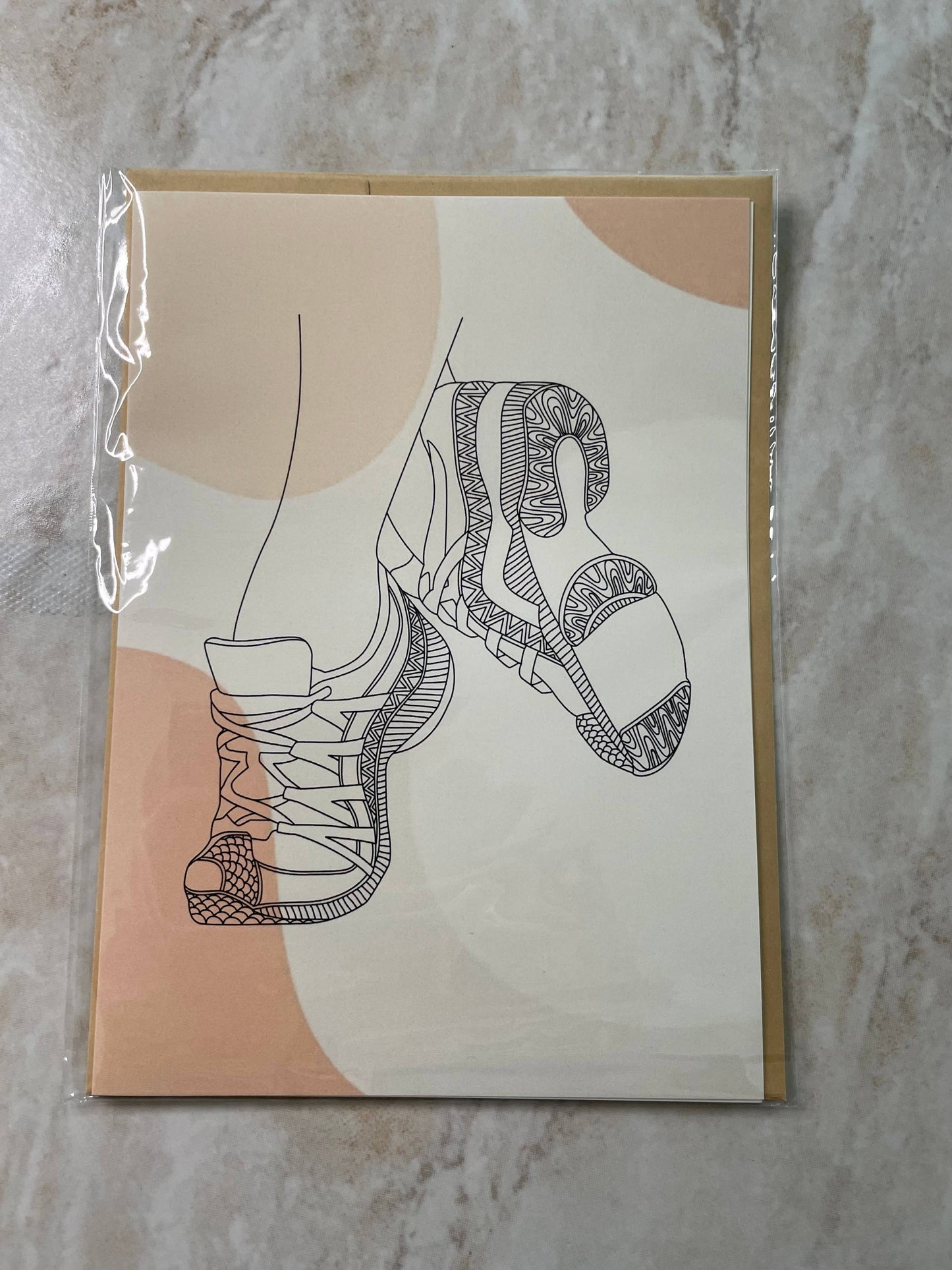 Denali & Co. Dance Shoes Greeting Cards: Sneaker Neutrals