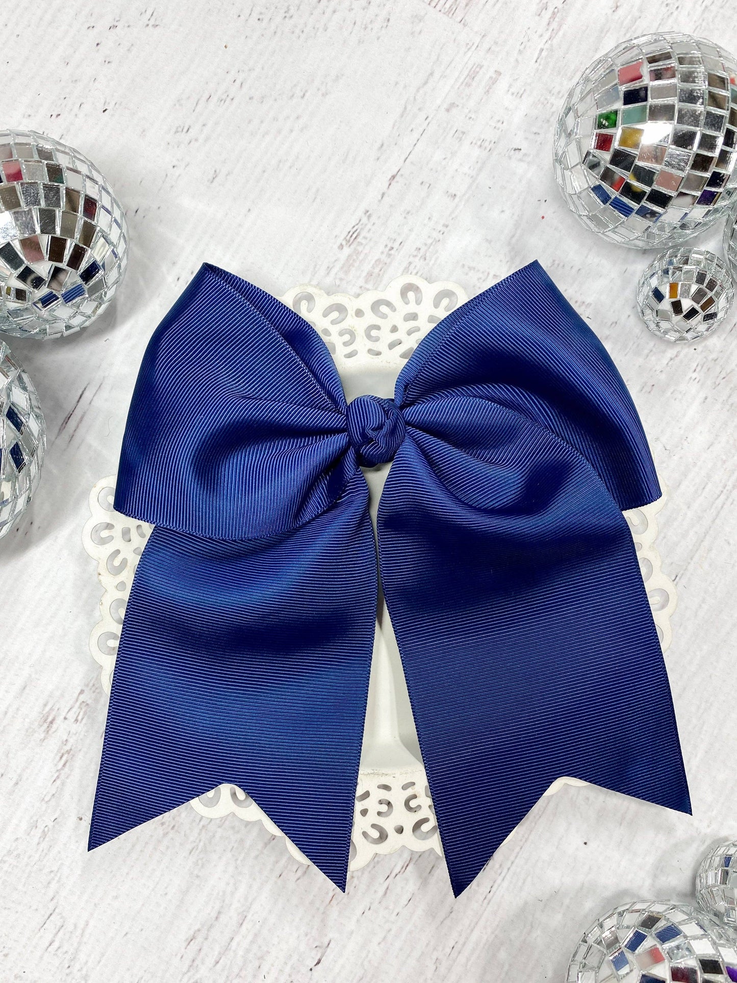 7" Cheer Bow on Pony-O (The Hair Bow Company)