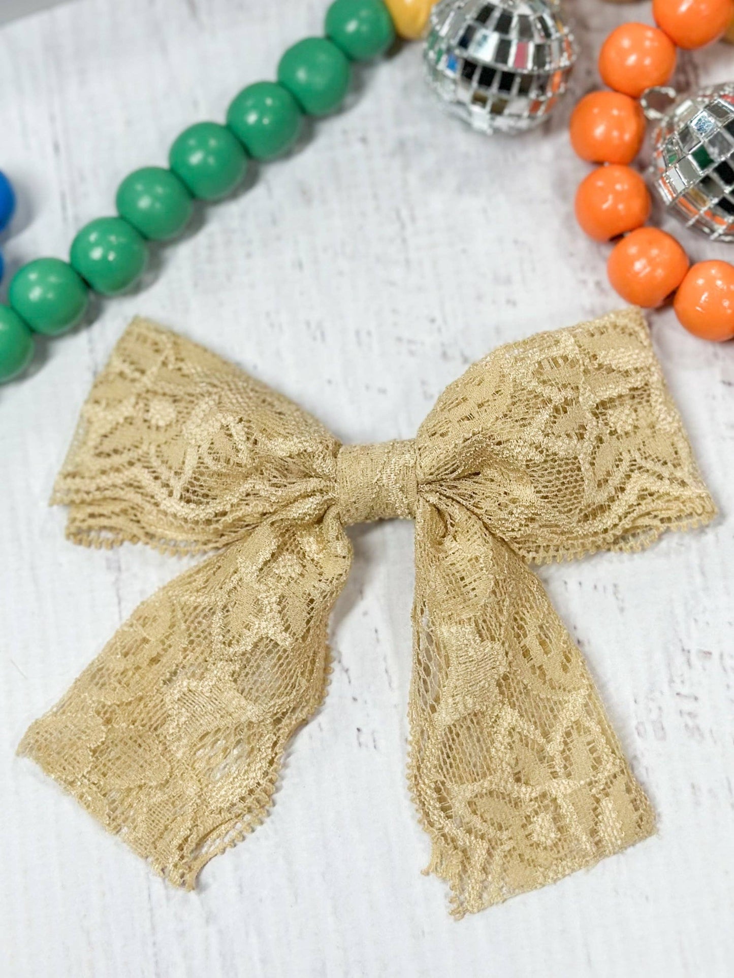 4" Lace Hair Bow (The Hair Bow Company)