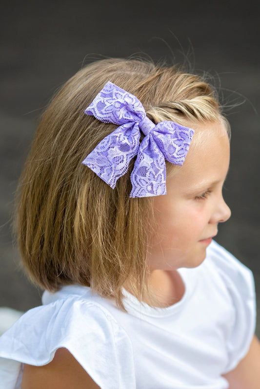 4" Lace Hair Bow (The Hair Bow Company)