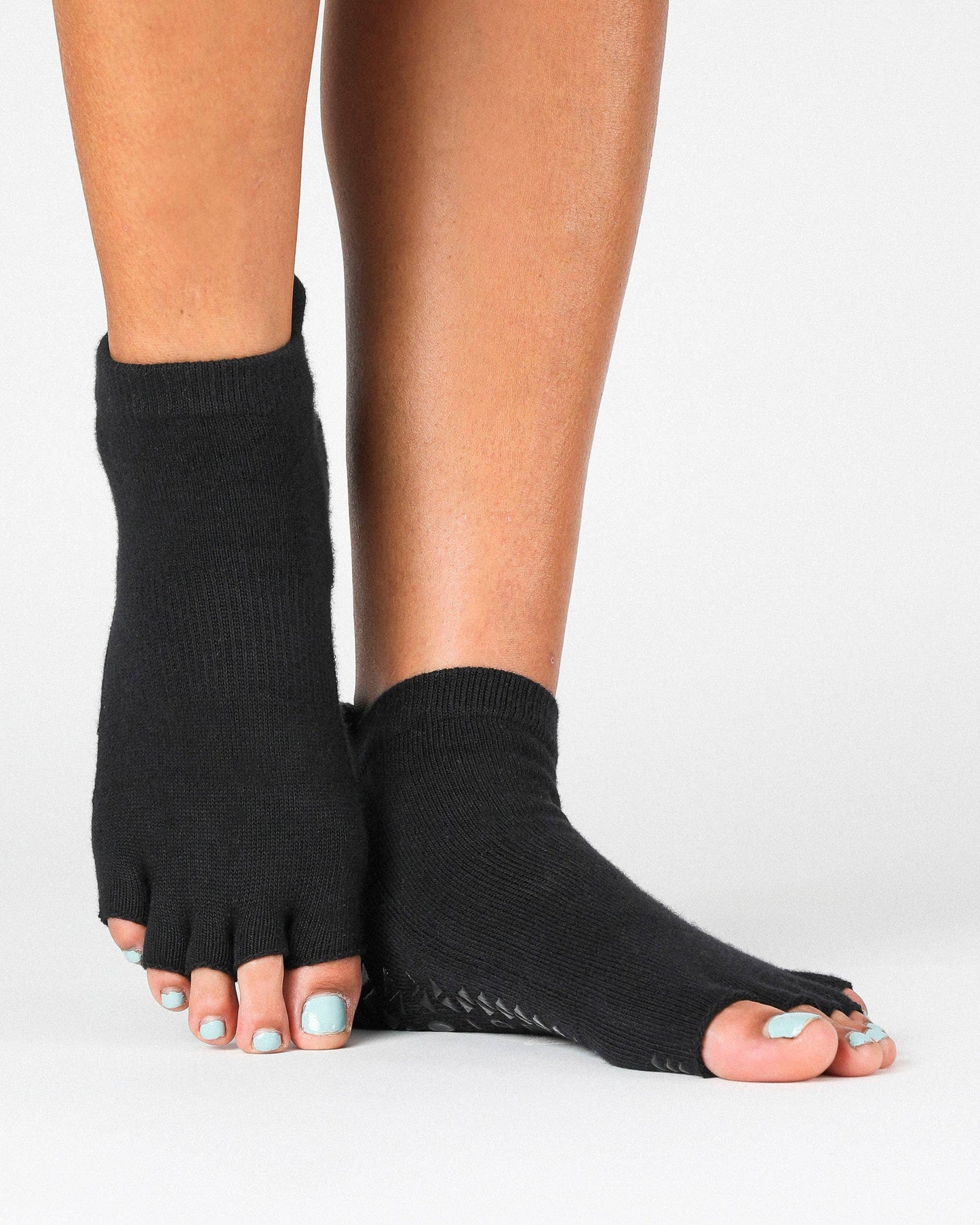 Basal Toeless Full Foot Grip Sock: S/M / Sand