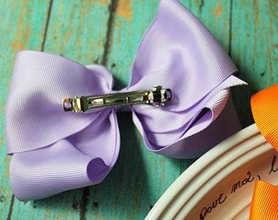 5.5" Classic Oversized Bow on French Clip (The Hair Bow Company)