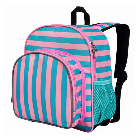 Pink Stripes 12 Inch Backpack