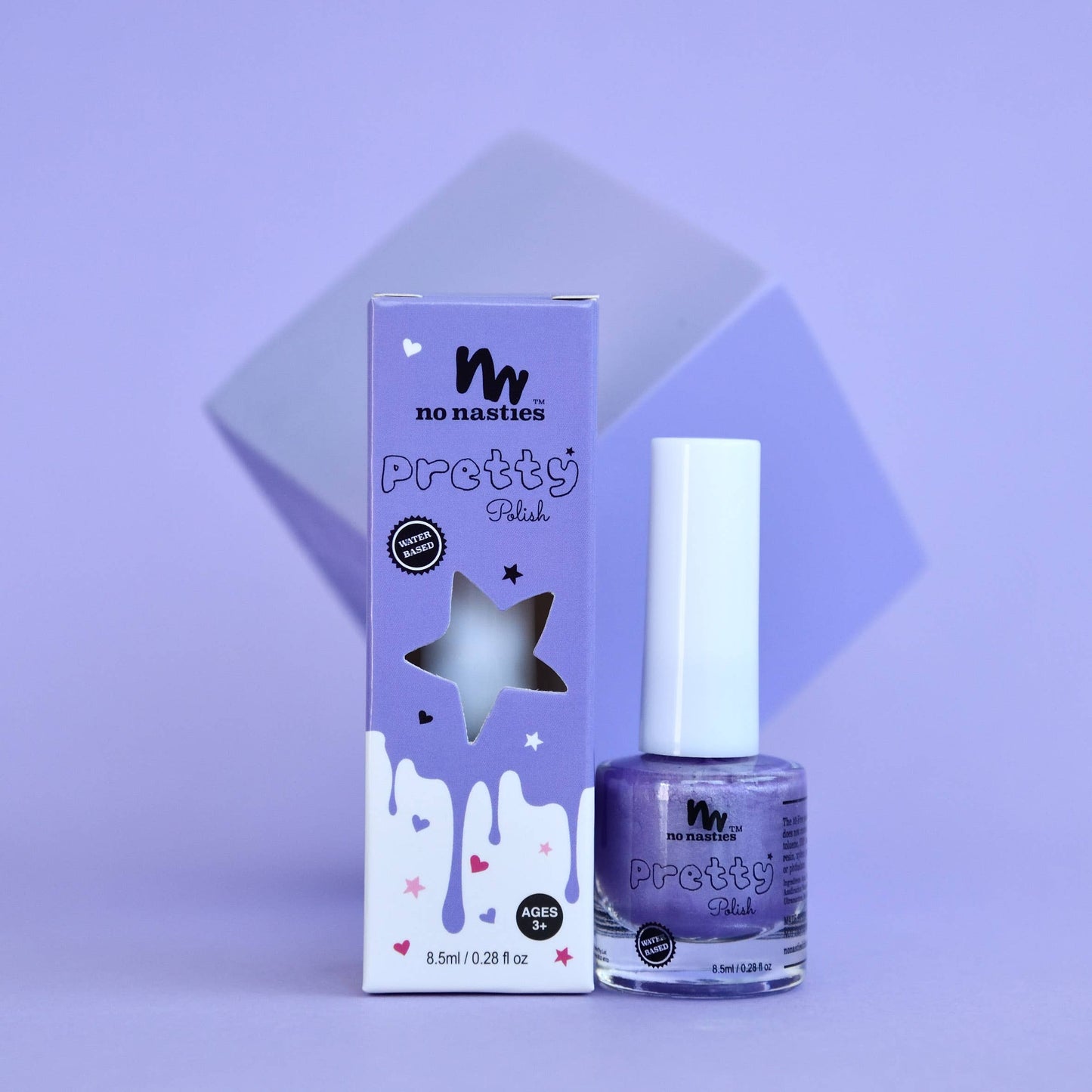 Purple Water-Based, scratch off Nail Polish for Kids - 8.5ml