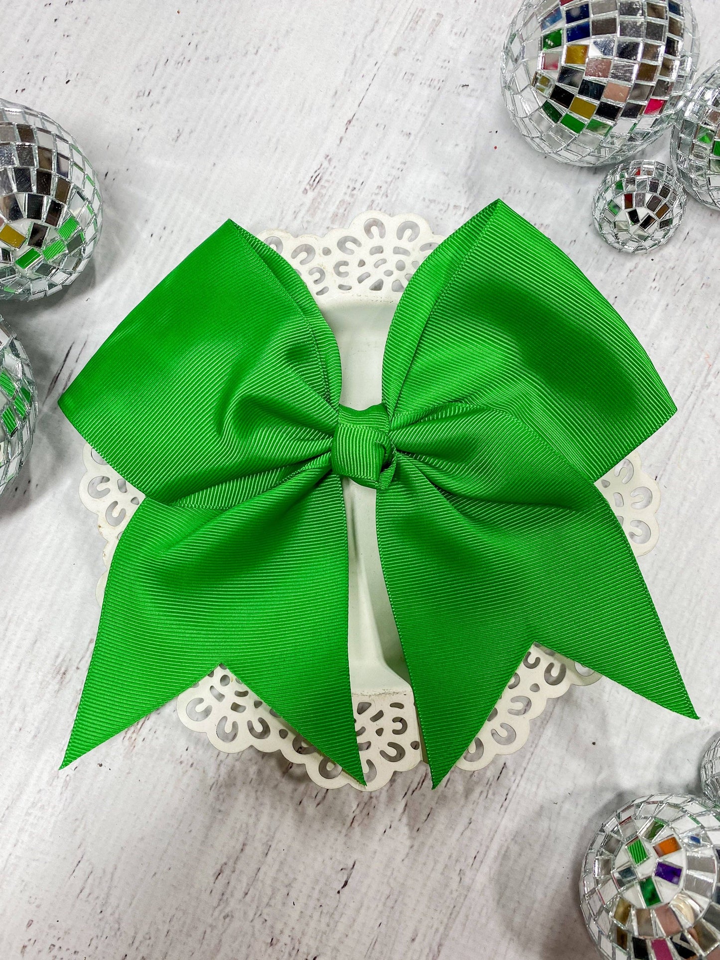 7" Cheer Bow on Pony-O (The Hair Bow Company)