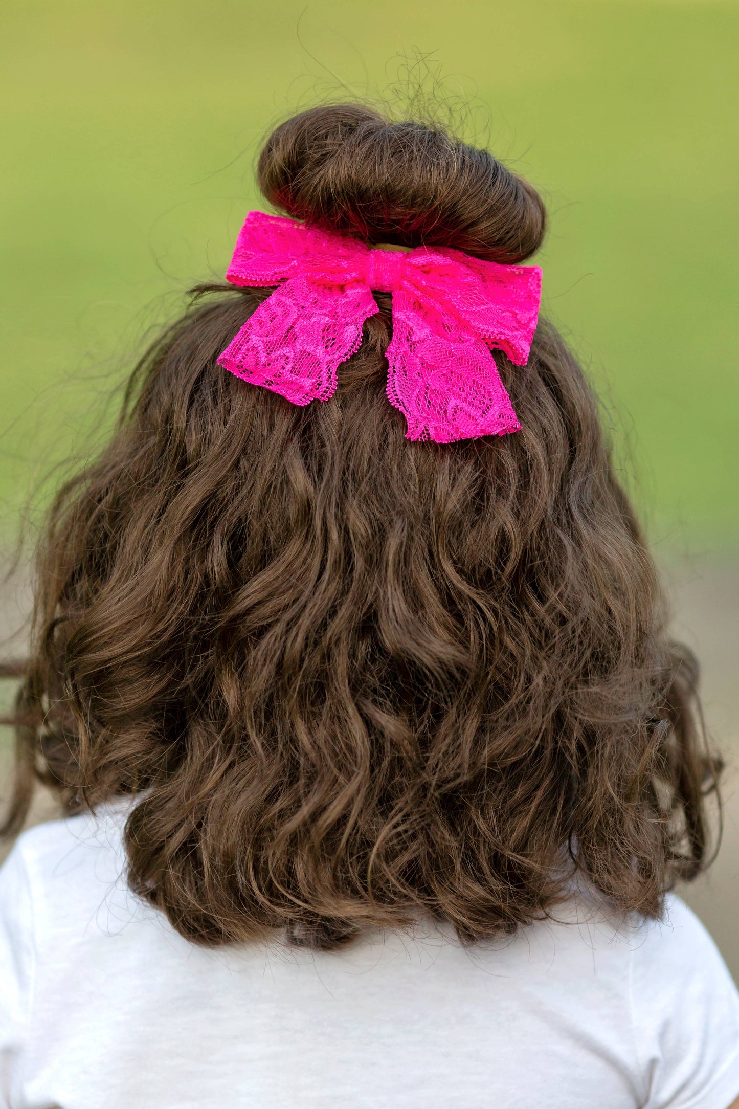 4" Lace Hair Bow (The Hair Bow Company)