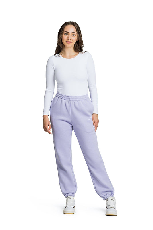 Nova premium fleece relaxed sweatpants in lavender