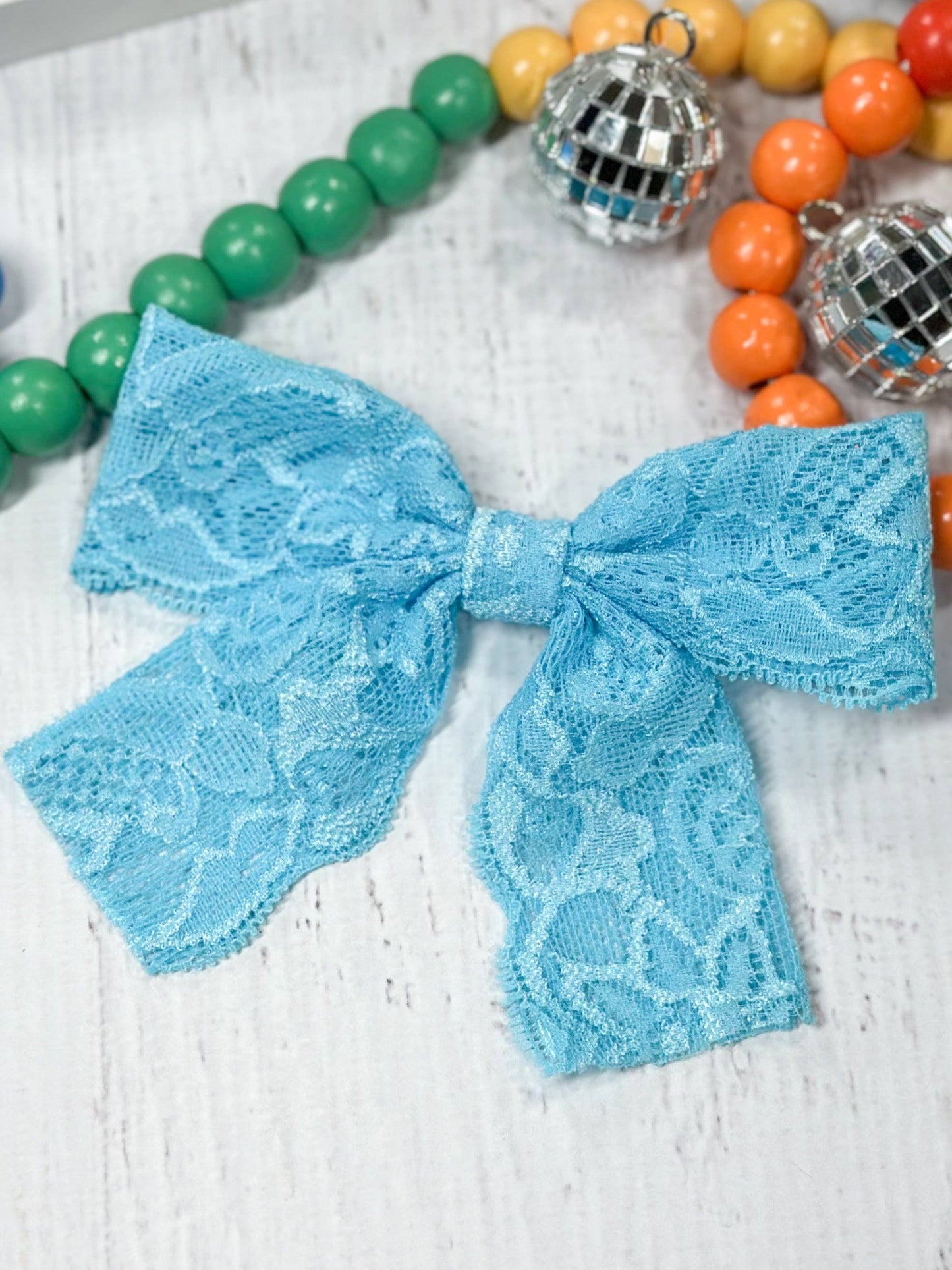 4" Lace Hair Bow (The Hair Bow Company)