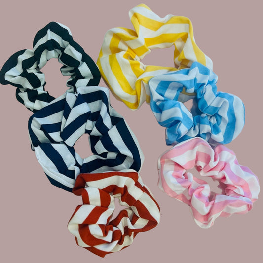 Striped Scrunchies