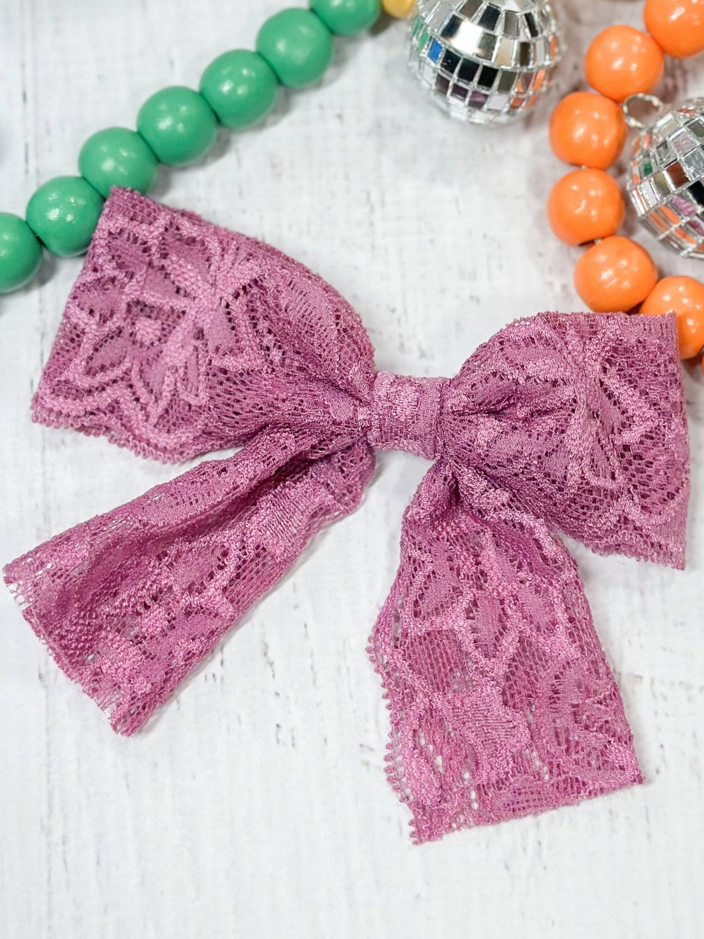 4" Lace Hair Bow (The Hair Bow Company)