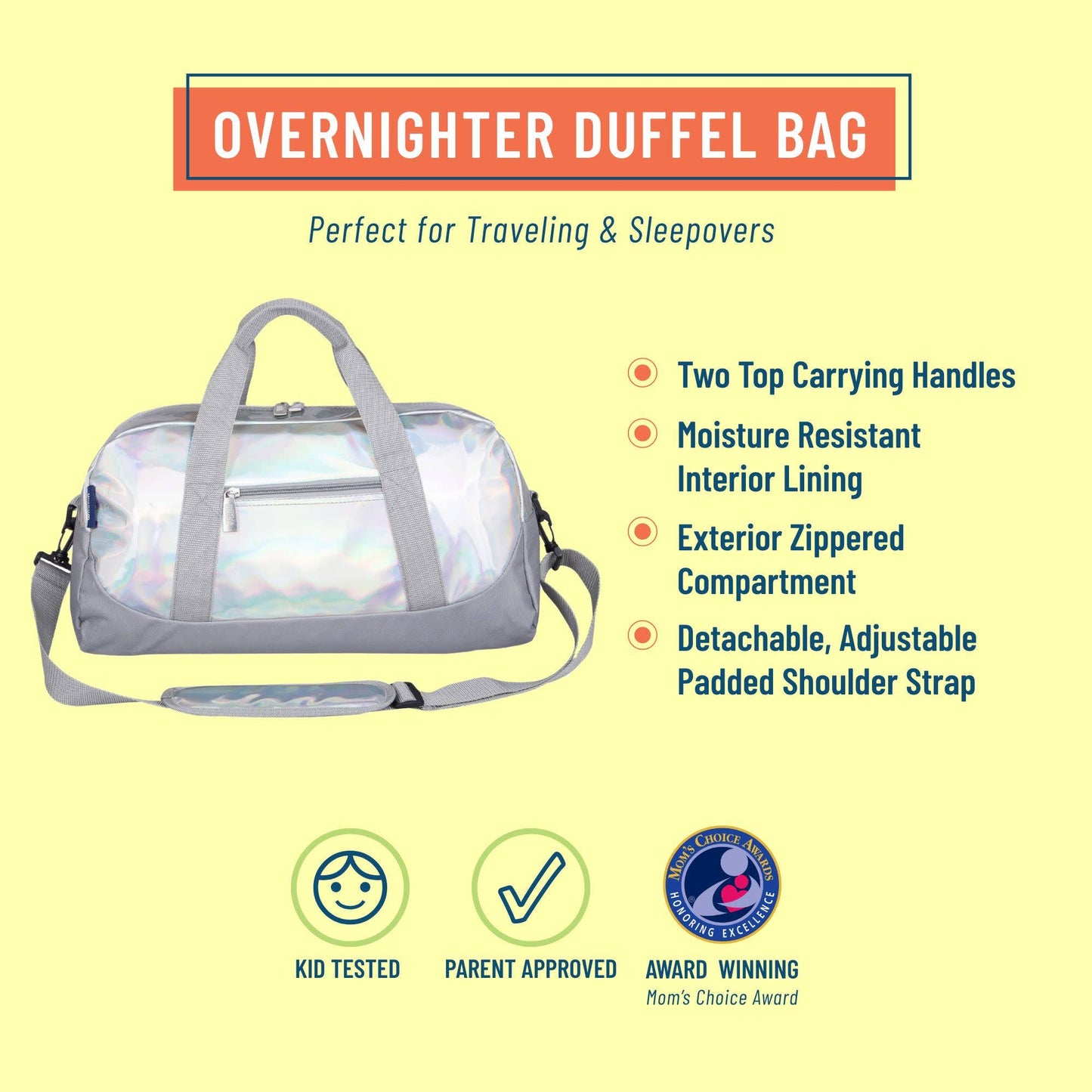 Holographic Overnighter Duffel Bag