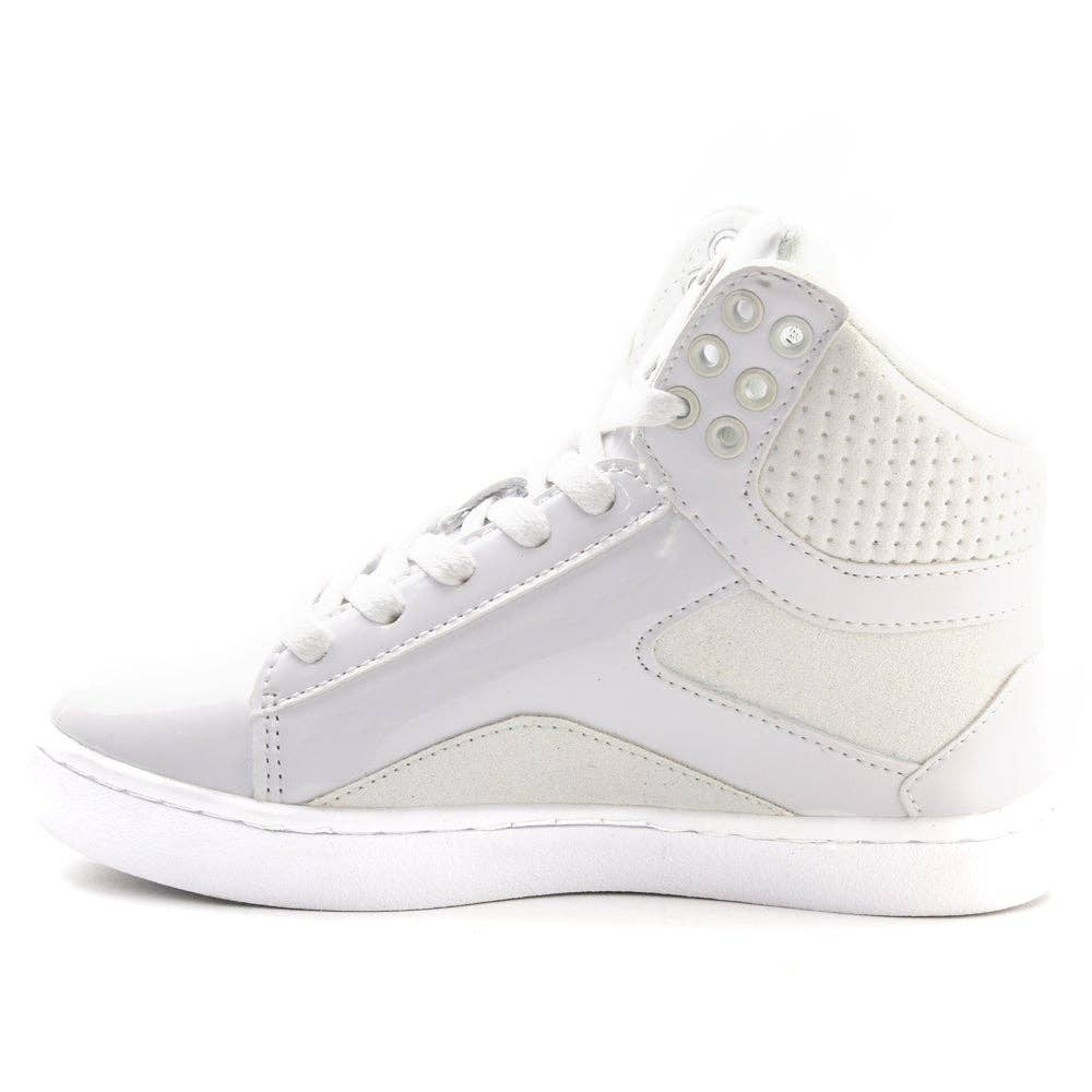 Pastry Pop Tart Glitter Youth Sneaker in White