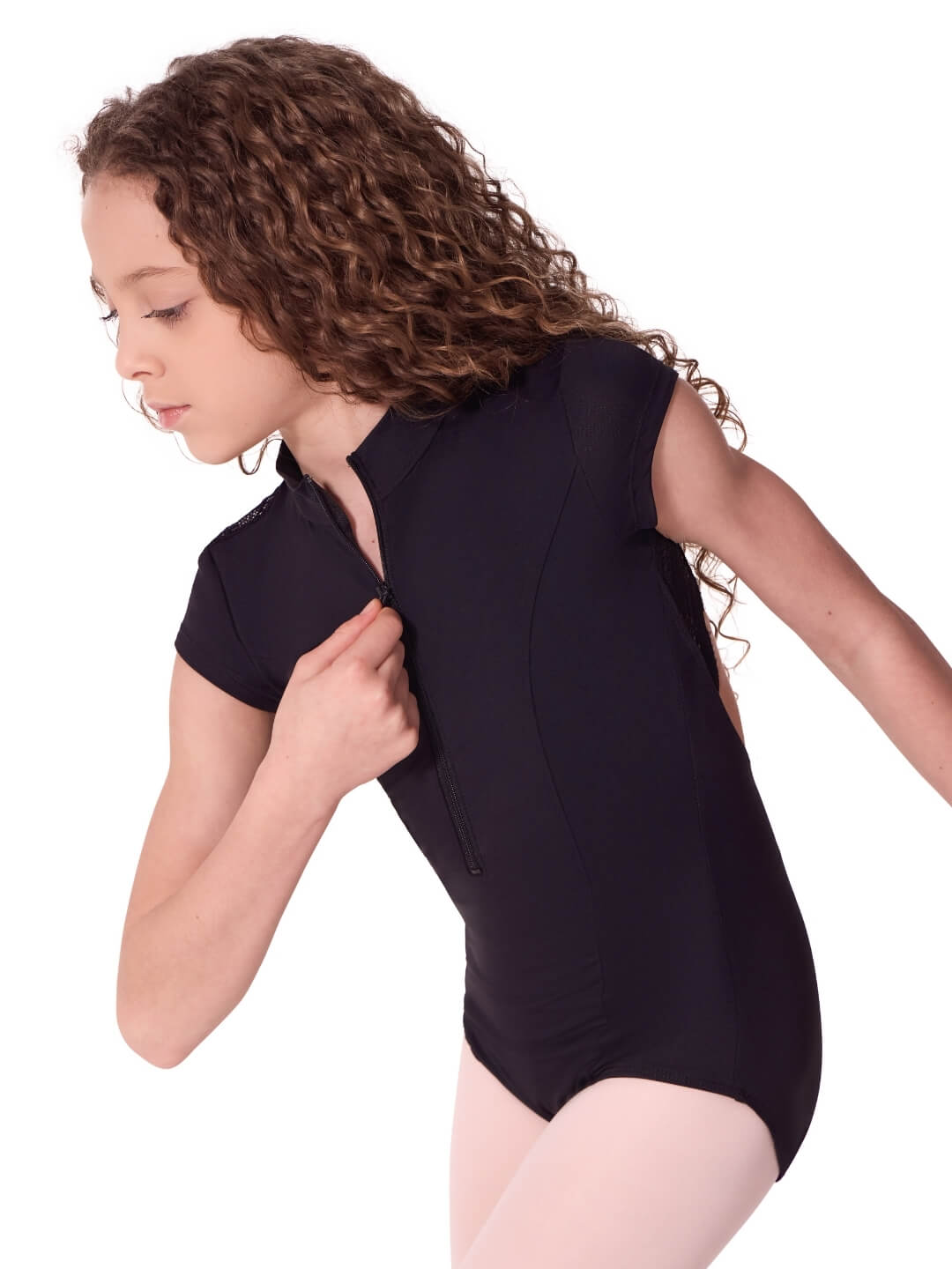Soft Elegance Short Sleeve Princess Leotard - Tween