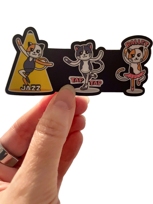 CAT-egories of Dance Vinyl Sticker