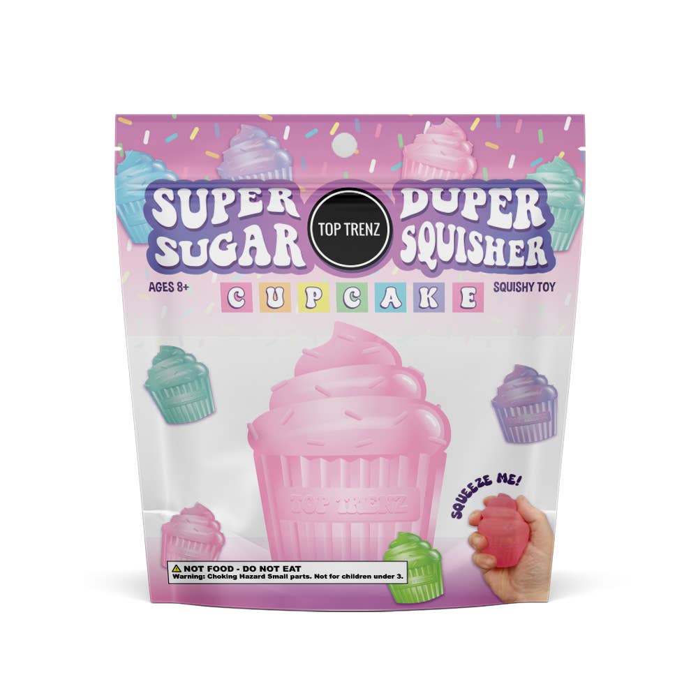 Super Duper Sugar Squisher Toy - Cupcakes