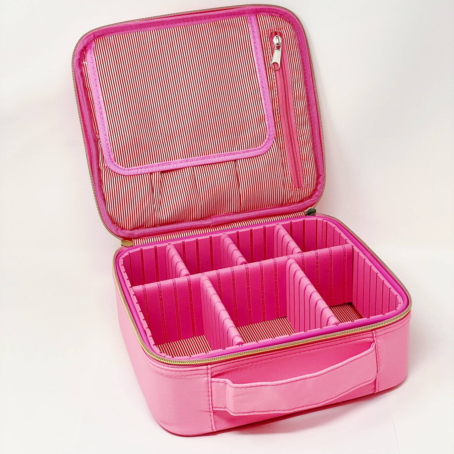 Glam Girl Cosmetic Case: Solid Pink