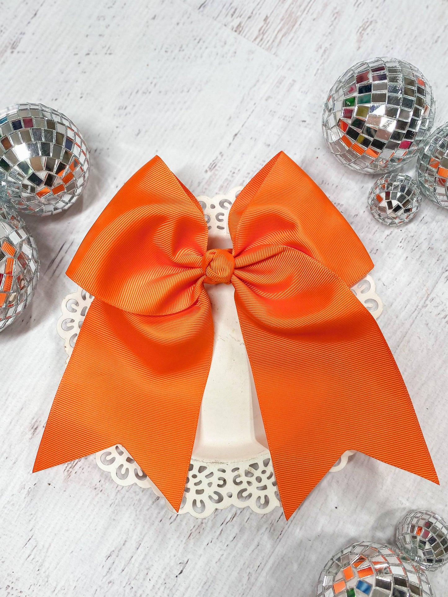 7" Cheer Bow on Pony-O (The Hair Bow Company)