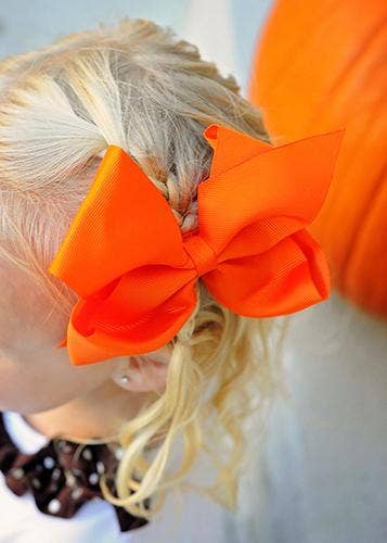 5.5" Classic Oversized Bow on French Clip (The Hair Bow Company)