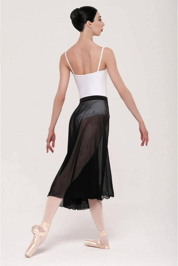 Knee length mesh pull on skirt (Wear Moi #MELINA)