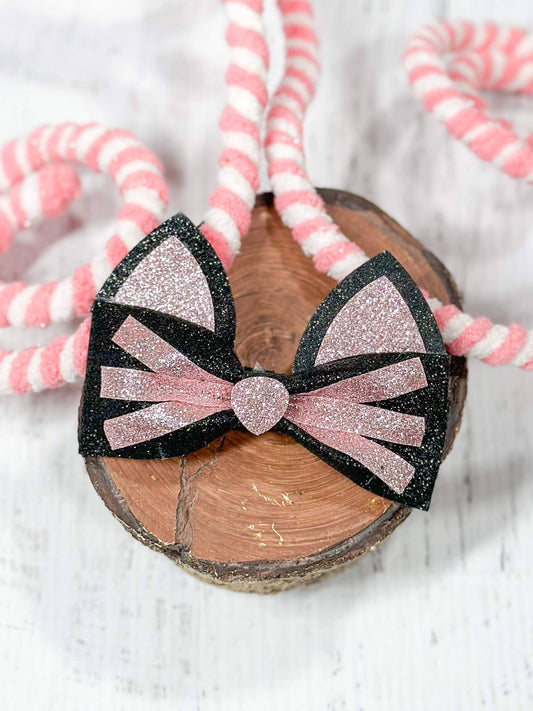 Pink Cat Bow Clippie (The Hair Bow Company)