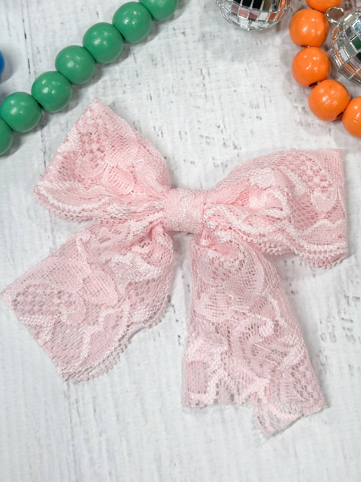 4" Lace Hair Bow (The Hair Bow Company)