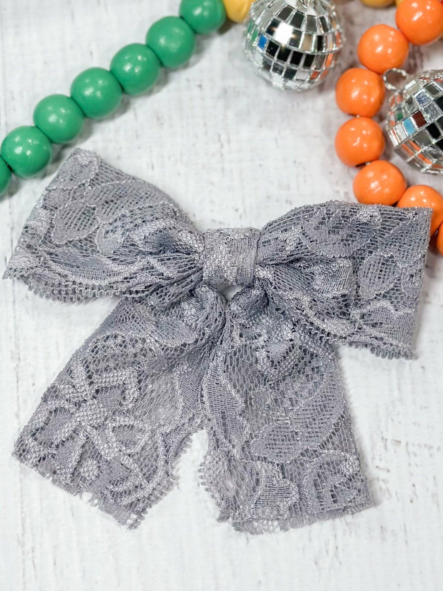 4" Lace Hair Bow (The Hair Bow Company)