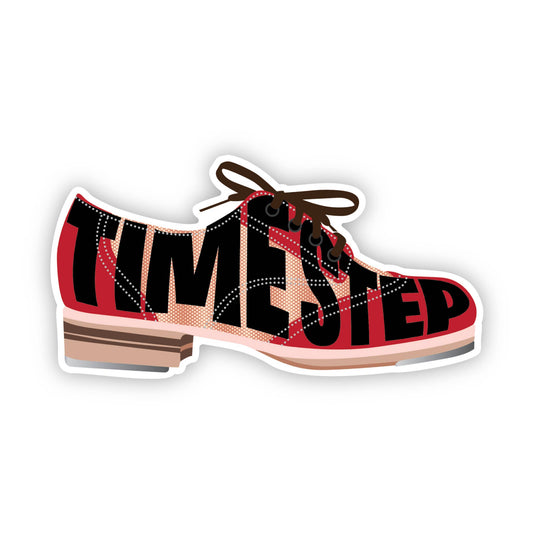 Time Step Vinyl Dance Sticker, 3" x 1.6"